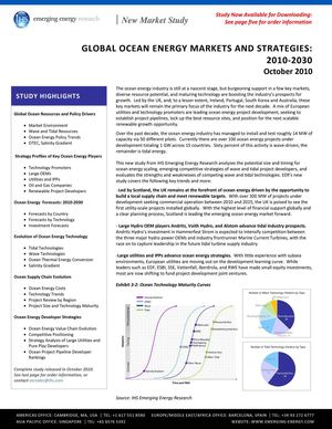 GLOBAL OCEAN ENERGY MARKETS AND STRATEGIES