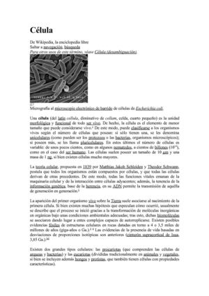 la célula