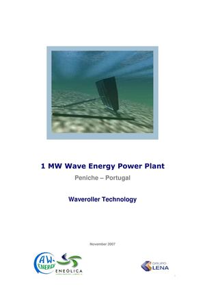 Waveroller Technology - Wave Energy - Peniche, Portugal