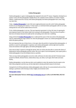 Fashion Photographer Sydney