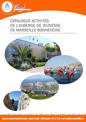 Catalogue Activités Auberge de Jeunesse Marseille Bonneveine