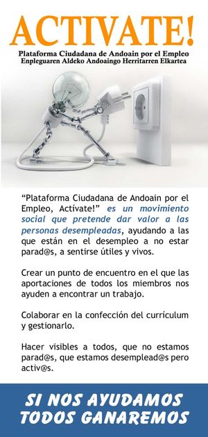 actívate! tríptico