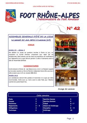 Journal N°42 du Jeudi 28 Avril 2011