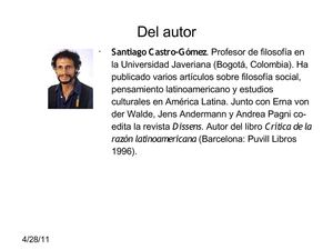 Ciencias sociales, violencia epistémica y la invención del "otro"