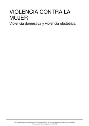 Violencia contra la mujer