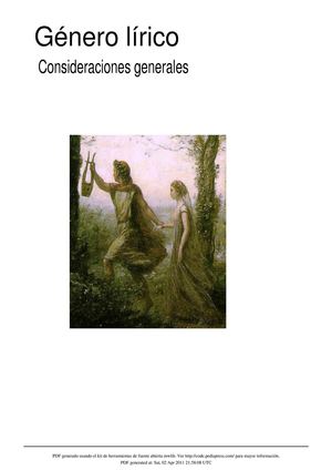 GENERO LÍRICO