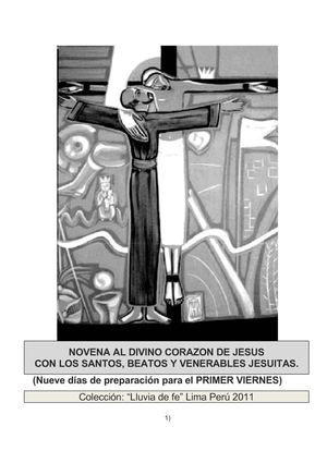 NOVENA AL CORAZÓN DE JESUS CON LOS SANTOS, BEATOS  Y VENERABLES JESUITAS.