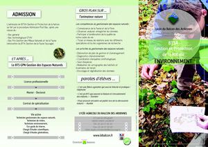 BTS Gestion et Protection de la Nature
