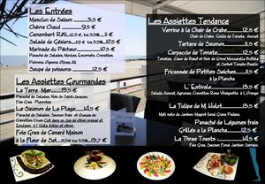 Carte et menus Restaurant Plage de M. Hulot