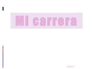 el perfil de mi carrera