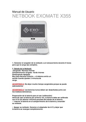 Manual de la netbook