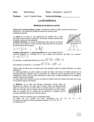 Grado 9. Guia 5. Estadistica