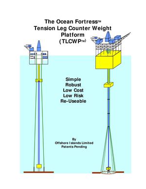 Low cost floating offshore platform - the Ocean Fortress