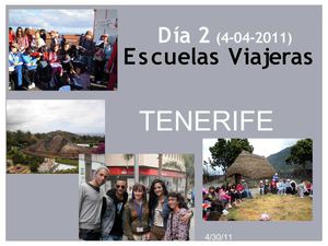 Escuelas Viajeras- Tenerife  Día 2