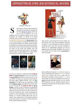 Jotman & Books : Newsletter 01/05/11