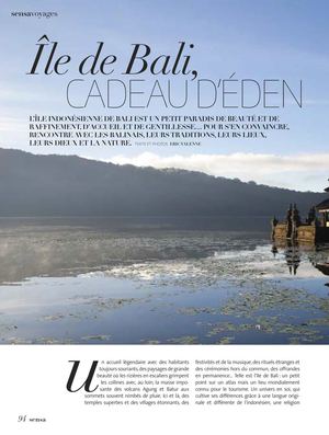 Bali, cadeau d'Éden (Sensa)