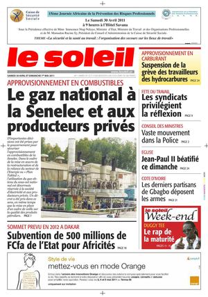 Edition du 30 Avril-1 Mai 2011