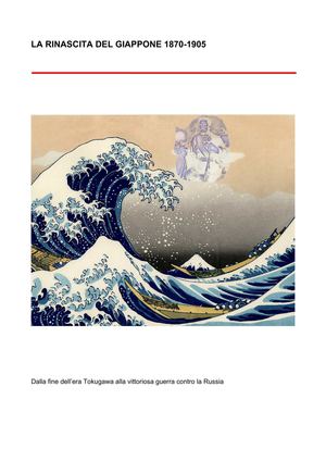 la rinascita del Giappone 1870/1905