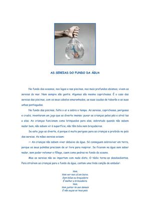 As sereias do fundo da água