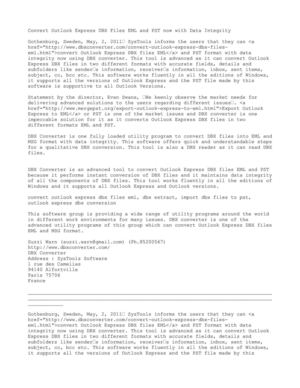 Convert Outlook Express DBX Files EML and PST now with Data Integrity