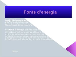 Fonts d'energia
