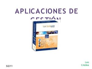 Aplicaciones de Gestión