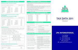 Tax Data 2011