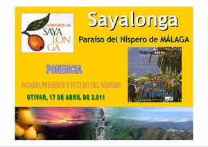 PONENCIA DÍA DE LA NÍSPOLA DE OTÍVAR. GRANADA