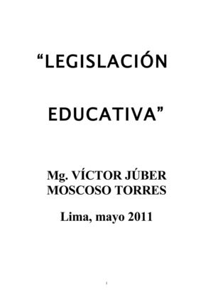 "LEGISLACION EDUCATIVA"