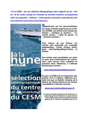 A la Hune - Avril 2011