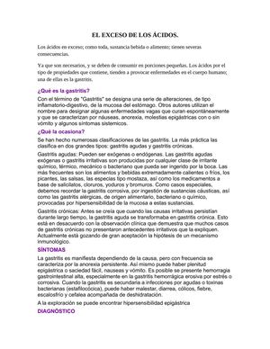 LOS EFECTOS DE LOS ÀCIDOS.