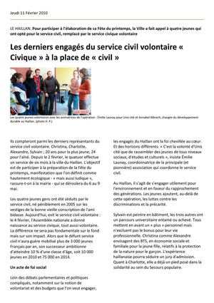 Revue de presse Agenda 21 / février-septembre 2010
