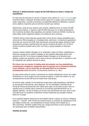 Manual completo Holdem Manager para cash.