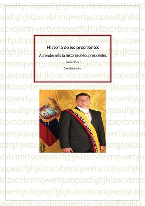 historia de los presidentes