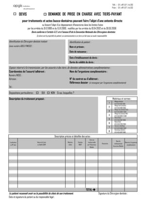 APGIS - devis dentaire