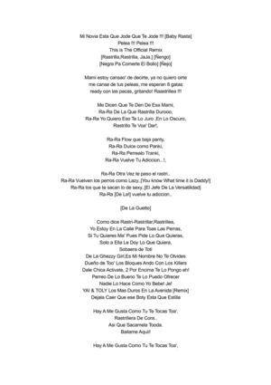 Letra Remix Rastrillea J King y el Maximan ft otros