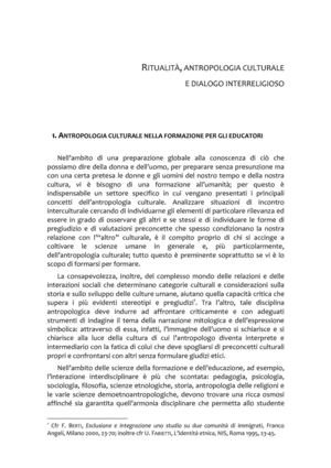 Ritualità, antropologia culturale e dialogo interreligioso. Introduzione al pensiero di Ragozzino