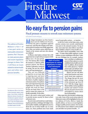 Firstline Midwest - No easy fix to pension pains