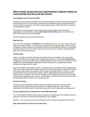 Latest driving theory test questions