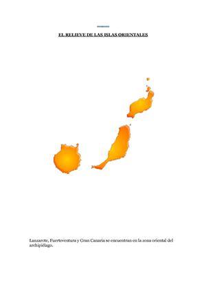 Relieve de las Islas Canarias orientales