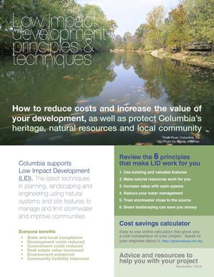 TN: Duck River: Rain Gardens Save Property Developers Money