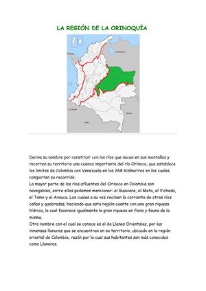 LA REGIN DE LA ORINOQUA