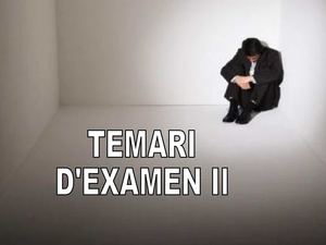 TEMARI EXAMEN II