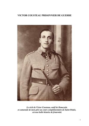 Victor Cousteau, prisonnier de guerre