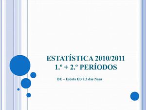 Estatística EB2,3 das Naus -BE