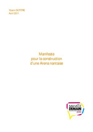 Manifeste pour une Arena à Nantes