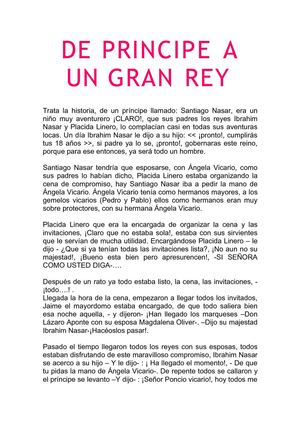 DE PRINCIPE A UN GRAN REY - CRISTINA JIMENEZ