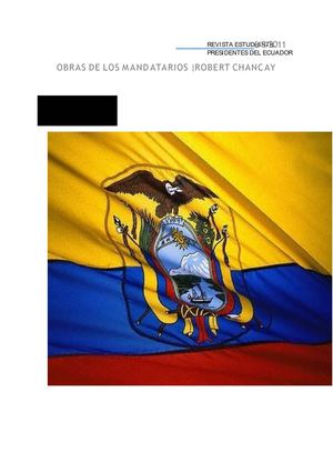 PRESIDENTES DEL ECUADOR