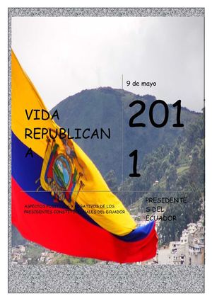 PRESIDENTES DEL ECUADOR