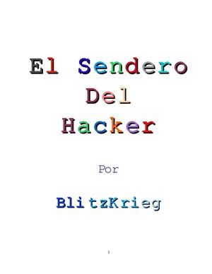 El Sendro Del Hacker